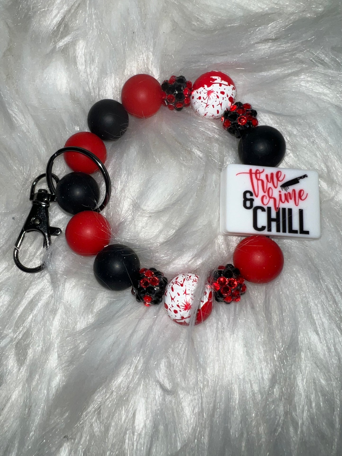 True Crime and Chill Wristlet