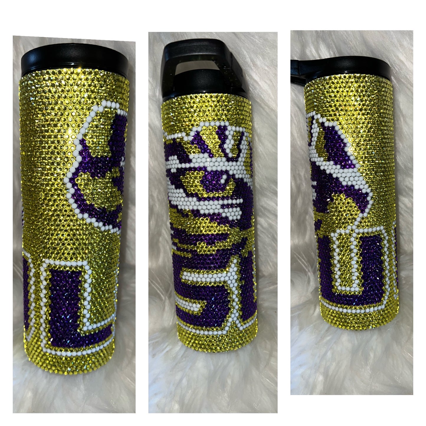 Tigers Rhinestone Tumbler 20oz.