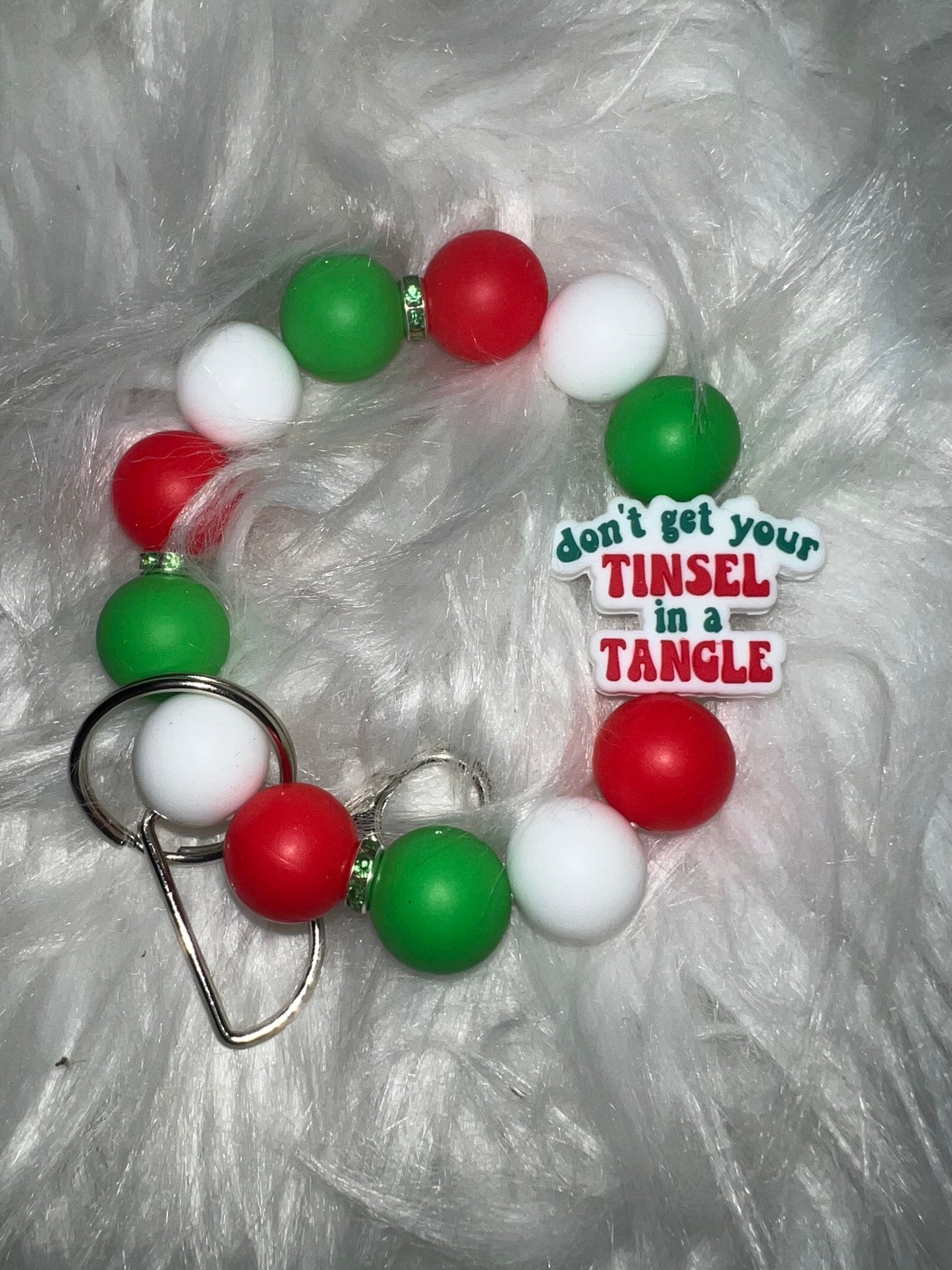 Don’t Get Your Tinsel in a Tangle Wristlet