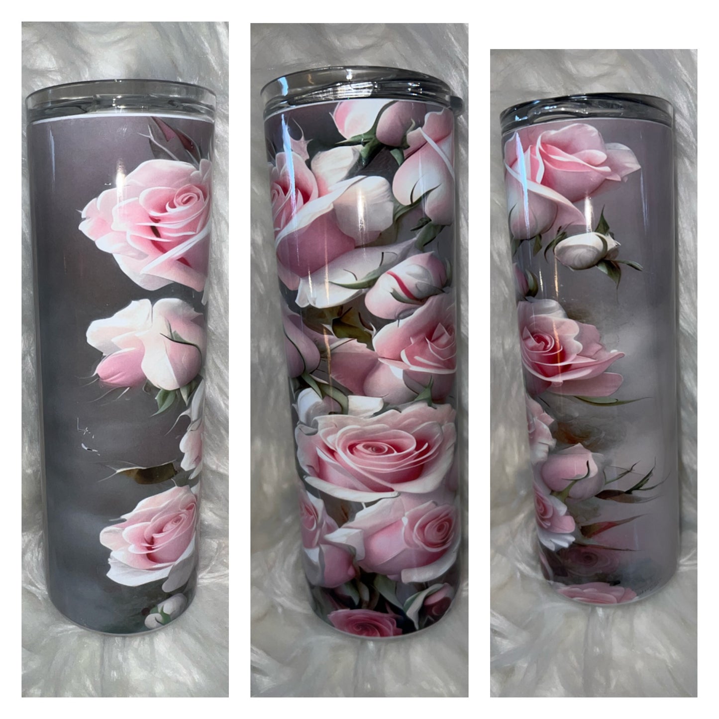Pink Roses 20oz. Sublimation Tumbler