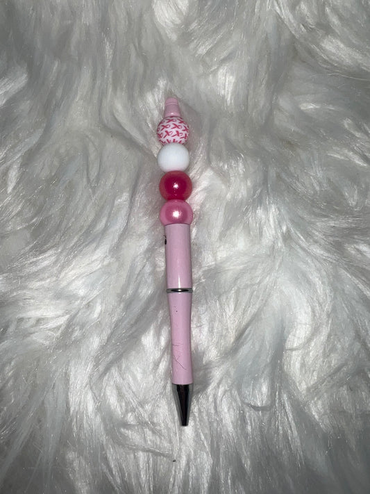 Breast Cancer Awareness Beaded Pen