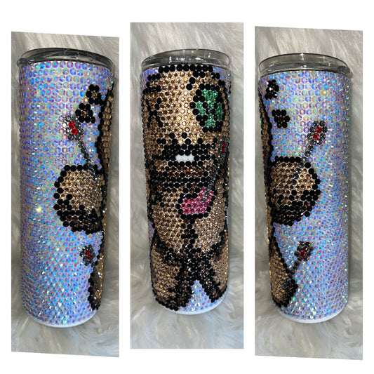 Voodoo Doll 20oz. Rhinestone Tumbler