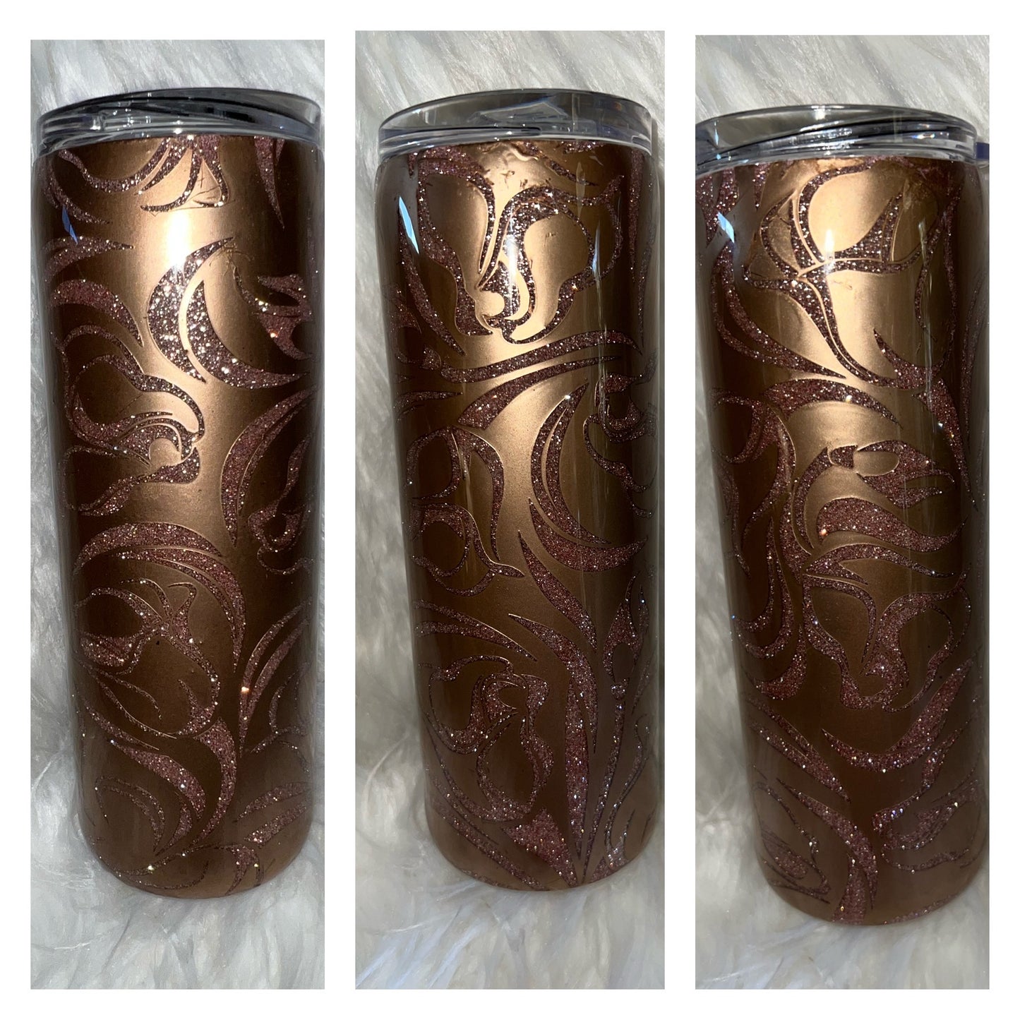 Rose Gold Flourish 20oz. Epoxy Tumbler