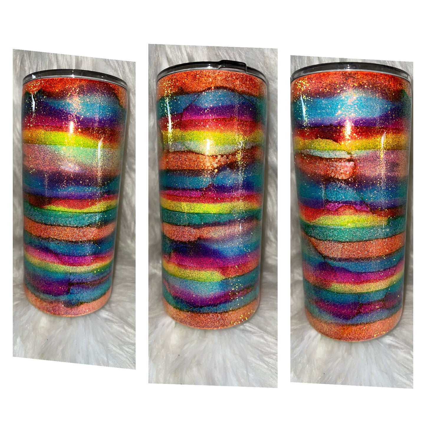 Multi Color 22oz. Epoxy Tumbler