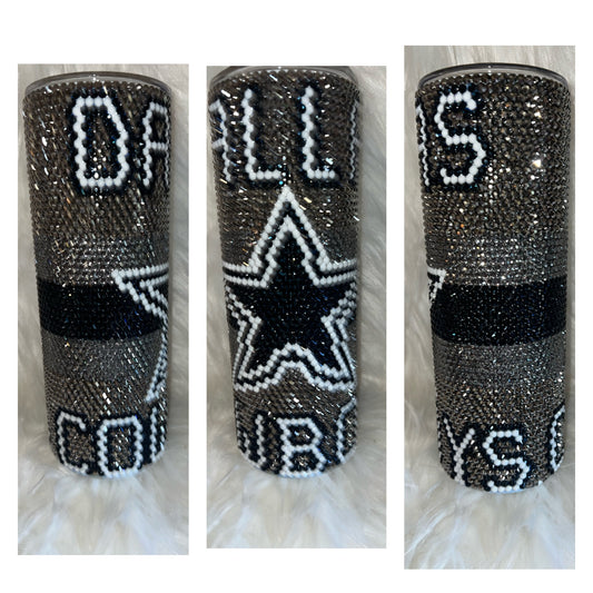 Cowboys 20oz. Rhinestone Tumbler