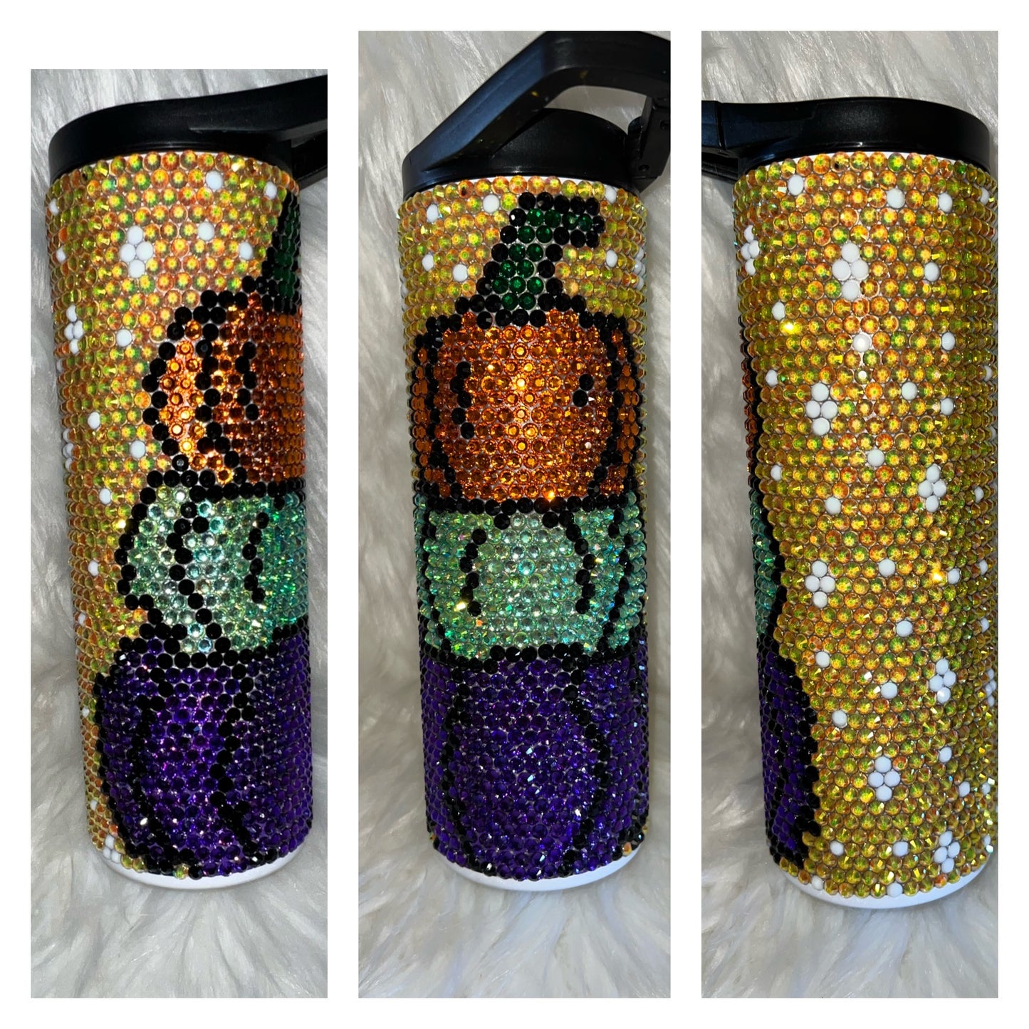 Pumpkin Stack 20oz. Rhinestone Tumbler
