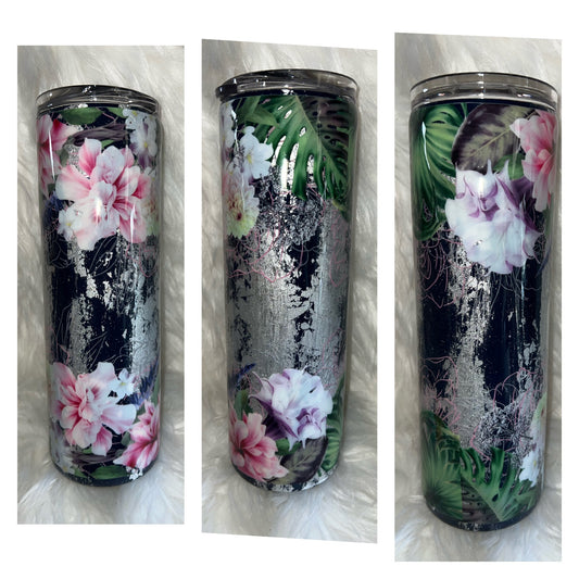 Floral Print 30oz. Epoxy Tumbler