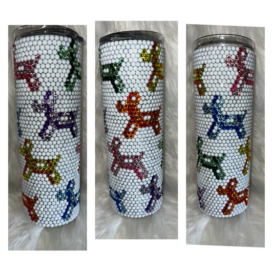 Balloon Dog 20oz. Rhinestone Tumbler