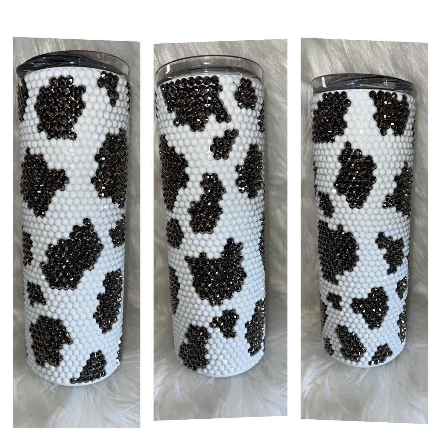 Cow Print 20oz. Rhinestone Tumbler