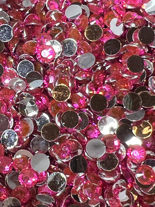 Lt. Rose Silver Back Rhinestones 5mm/ss20