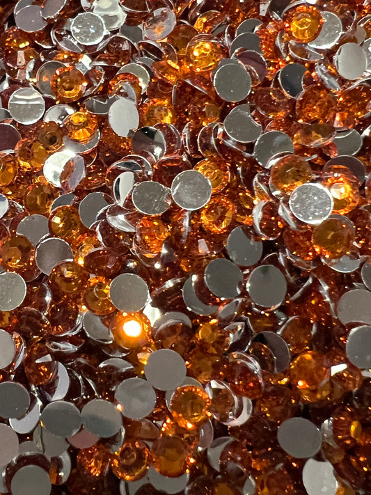 Orange Silver Back Rhinestones 5mm/ss20